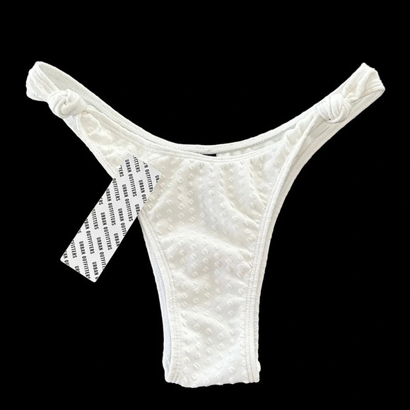 NWT Out From Under Urban Outfitters Small Knotted High Leg Bikini Bottoms Swim S - Picture 1 of 5